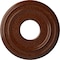 Ekena Millwork Classic Medallion (Canopies up to 7 1/4"), 12 3/8"OD x 4"ID x 1 1/8"P, Burnished Mahogany Crackle CM12CLBMC - alternate 1